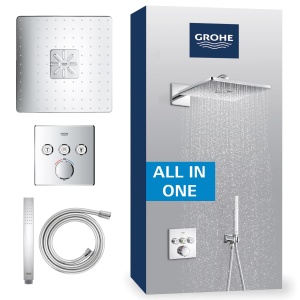 Sistem de dus GROHE Precision SmartControl 310, 31cm, cu termostat, cromat