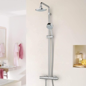 Sistem de dus GROHE Tempesta Cosmopolitan cu termostat, dus de ploaie 160mm - Img 2