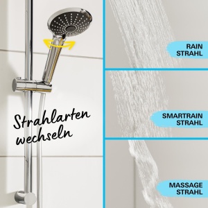 Sistem de dus GROHE Vitalio Joy 260, crom, cu 3 tipuri de jet, termostat si suport - Img 4