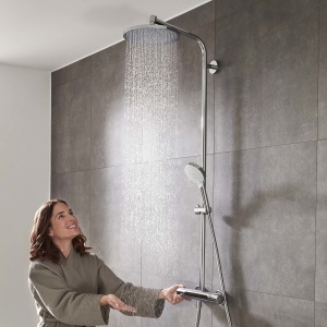 Sistem de dus hansgrohe Crometta S, termostat, cap de dus 240 mm, crom - Img 6