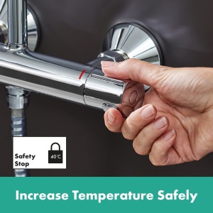 Sistem de dus hansgrohe Vernis Blend cu termostat, cap de dus 205 mm, crom - Img 4