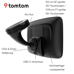 Sistem de navigatie TomTom GO Expert Plus, display 7 inch, trafic in timp real, harta globala - Img 7