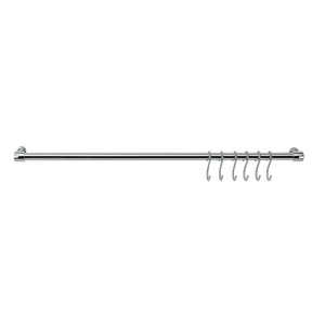 Sistem de Rafturi Metaltex Lonardo 58 cm, 6 Carlige, Cromat - Img 2