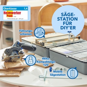 Sistem de taiere mobil Dremel Blueprint 12V cu acumulator, accesorii incluse - Img 2