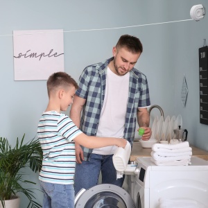 Sistem de Uscare a Rufelor Relaxdays cu 12 m, Culoare Alb, cu Brat Mobil - Img 3