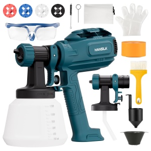 Sistem de vopsire HANSILK 800W cu rezervor 1200ml 5 duze si 3 tipuri de pulverizare