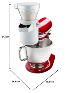 Sita cu cantar digital KitchenAid 5KSMSFTA, capacitate 500 g, pentru robot de bucatarie - Img 7