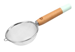 Sita cu Maner din Lemn Dr. Oetker 10 cm, Design Retro, Culoare Bunt - Img 1