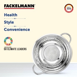 Sita din inox Fackelmann, 30 x 10 x 24 cm, cu manere, argintie - Img 5
