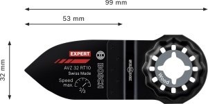 Slefuitor de detaliu Bosch EXPERT AVZ32 RT10, Carbide Technology, 32 x 53 mm - Img 3