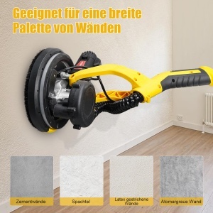 Slefuitor de perete HYCHIKA 750W cu maner telescopic si absorbtie de praf - Img 6