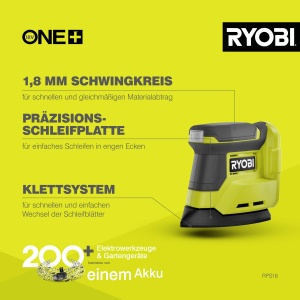 Slefuitor delta RYOBI RPS18-0, 18V, 1,8 mm, cu prindere tip velcro - Img 3