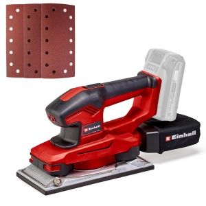 Slefuitor orbital cu acumulator Einhell TE-OS 18/230 Li Solo (electronica de viteza, micro velcro, placa de picior din aluminiu, sac de colectare a prafului, incl. 3x smirghel, fara baterie si incarcator)