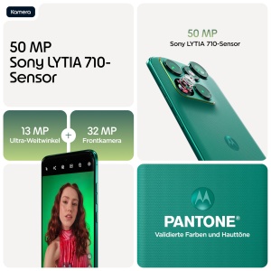 Smartphone Motorola Edge 70 Fusion, 50 MP, 256 GB, Verde - Img 2