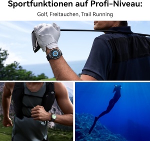 Smartwatch Huawei Watch GT 5 Pro 46mm Negru EKG GPS Autonomie 14 zile - Img 5