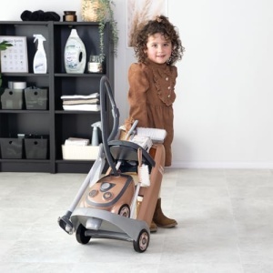Smoby Rowenta Reinigungstrolley Set de Curatenie pentru Copii cu Aspirator si Sunete Realiste 8 Accesorii Incluse - Img 4