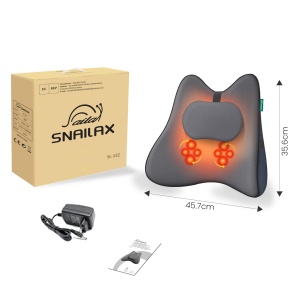 Snailax Perna Lombara cu Masaj si Incalzire Memory Foam 8 Capete Shiatsu 3 Intensitati - Img 8