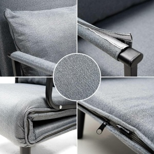 Sofa extensibila InnovaGoods, 4-in-1, gri, capacitate 150 kg - Img 8