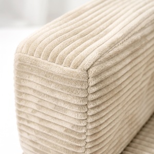 Sofa pentru copii Relaxdays, 10 piese, modular, bej, material cord - Img 8