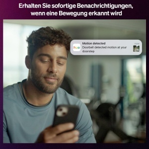 Sonerie video Philips Hue Secure, camera exterior 2K, vedere larga, negru - Img 4