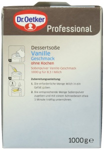 Sos de desert Dr. Oetker Professional, 1 kg, vanilie, fara gatire - Img 3