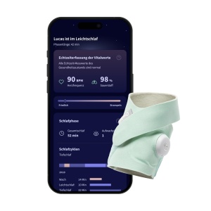 Soseta inteligenta Owlet Dream - Monitorizare bebelusi, urmarire somn, mint