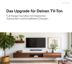 Soundbar Denon DHT-S218 cu Subwoofer Integrat, Dolby Atmos, Bluetooth, Negru - Img 3