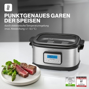 Sous Vide Garer ProfiCook PC-SV 1112, 8.5L, Timer 72 ore, Inox - Img 2