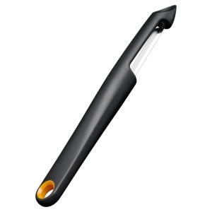 Spalator de legume Fiskars Functional Form cu lama flexibila, inox, negruportocaliu - Img 1
