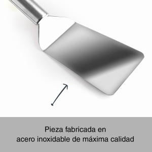 Spatula BBQ Lacor 60266, din inox, ergonomica, 28 cm - Img 5