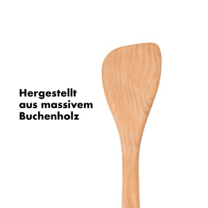 Spatula din lemn OXO Good Grips din Buchenholz, ergonomica, pentru antiaderent - Img 3