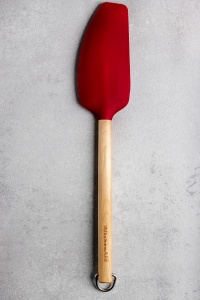 Spatula KitchenAid Classic din lemn de mesteacan Rosu rezistenta la caldura - Img 4