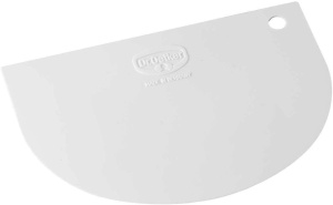 Spatula pentru aluat Dr. Oetker 12 cm, din plastic flexibil, alba