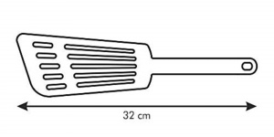 Spatula pentru omleta Tescoma SPACE LINE, material rezistent la caldura - Img 2