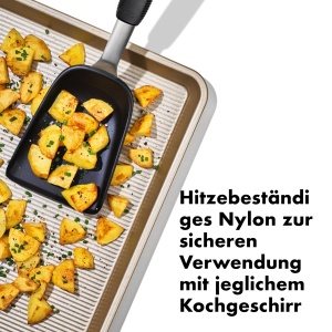 Spatula pentru prajituri OXO Good Grips, nylon rezistent, design ergonomic - Img 6