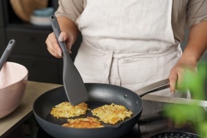 Spatula Zyliss Easy Lift, 30 cm, Silicon si Weizenstroh, Gri, Rezistenta la caldura - Img 5