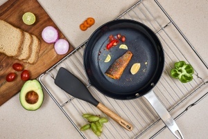 Spatula Zyliss Easy Lift cu maner din lemn de stejar, silicon flexibil, 30 cm - Img 6