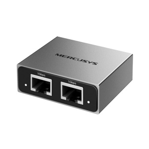 Splitter LAN Mercusys MEH25, 1 la 2 porturi Gigabit, Aluminiu, Plug Play - Img 1