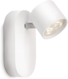 Spot LED de perete Philips myLiving, 3W, alb, lumina calda, cap rotativ - Img 4