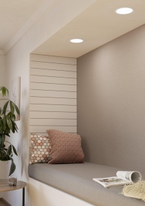 Spot LED incastrabil Eglo Fueva 5, 16,6 cm, alb, IP44, lumina calda - Img 2