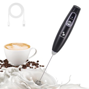Spumator de lapte electric Beper P102SBA009, reincarcabil, 40 min autonomie, USB inclus