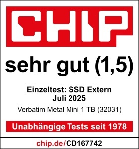 SSD extern Verbatim Metal Mini 1TB USB 3.2 Gen2 2000MBs - Img 8