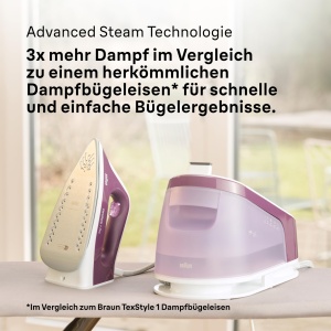 Statie de calcat Braun CareStyle 1 Pro IS1514 VI, 2200W, 1.7L, Violet - Img 3