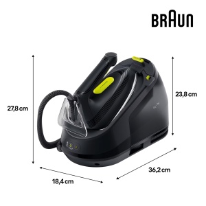 Statie de calcat Braun CareStyle 3 IS3257BK, 2200W, 1.8L, Negru - Img 3