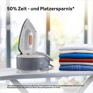 Statie de calcat Braun CareStyle Compact IS 2132 WH, 2400W, 1.5L, Alb - Img 5