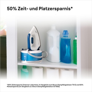 Statie de calcat Braun CareStyle Compact IS 2143 BL, 2400W, 6 bar, 1.5L, Albastru - Img 5