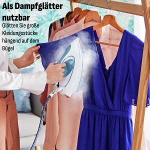 Statie de calcat Tefal Express Protect SV9202 75 bar Abur puternic Tehnologie Smart Temp AlbAlbastru - Img 5