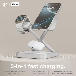 Statie de incarcare 3-in-1 NOCO XGrid XDS3 pentru iPhone, Apple Watch si AirPods, 45W - Img 2
