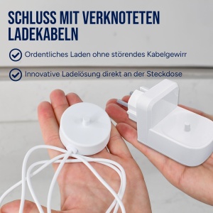 Statie de incarcare wireless pentru periute electrice Philips Sonicare, model ProofVision, design compact, alb - Img 6
