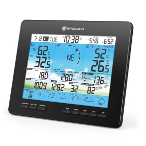 Statie Meteo Bresser 6-Tage 4CAST PRO 7-in-1 solar, Negru, Wi-Fi - Img 2
